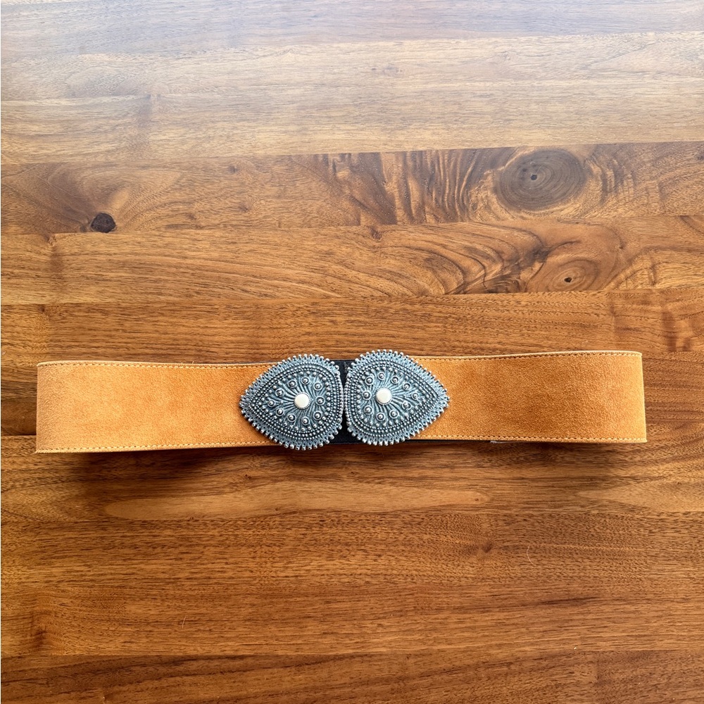 Sezane Tamara Belt Camel. - Size 85